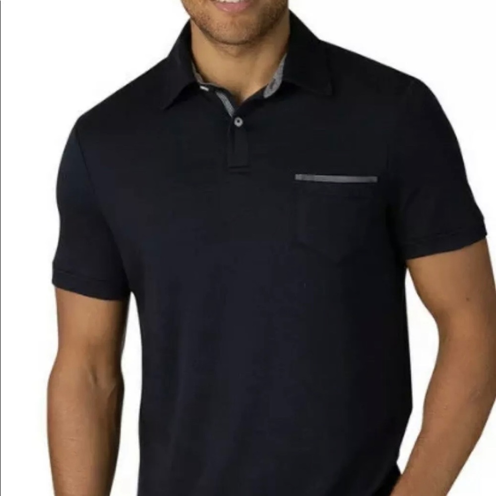 Super soft cotton 4- way stretch polo shirt